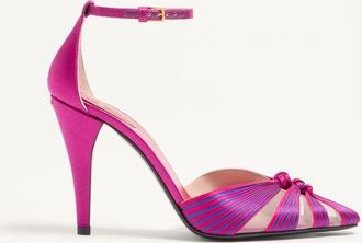 Valentino Garavani D&eacute;collet&eacute; Annine In Raso 100mm Donna FUCSIA/MULTICOLOR 36.5