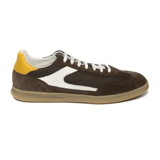Frau Schoenen, Heren, Bruin, 41 EU, Nylon, Suede en Nylon Sneaker