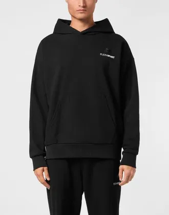 Plein Sport Oversize Hoodie Sweatshirt Ls Scratch Men in Black at Nordstrom, Size Xxx-Large