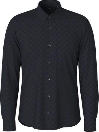 Joop Pierce Shirt - Heren - Casual Overhemden - Blauw - XL - Katoen - Overhemden