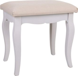 Wanderlust Deco Wanderlust Deco - Banqueta De Madera Blanca 42x31,5x41,5 Cm