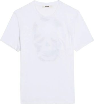 Zadig&Voltaire T-shirt Stockholm con taschino - Bianco