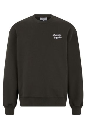 Maison Kitsun&eacute; Dark Grey Logo Sweatshirts