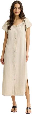 In Front Shirt Kleedjes - Dames - Shirt Kleedjes - Beige - L - Kleedjes