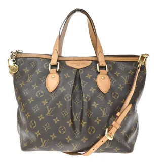 Louis Vuitton Palermo Monogram Canvas Brown Canvas Handbag (Pre-Owned)