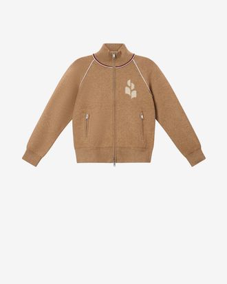 Isabel Marant Lanya Cardigan - Women - Camel-light Grey - Size 34 - Marant &Eacute;toile