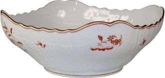 Ginori 1735 Galli Rossi Squared Salad Bowl, Vecchio Ginori Shape