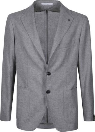 Tagliatore Grey Single-breasted Blazer