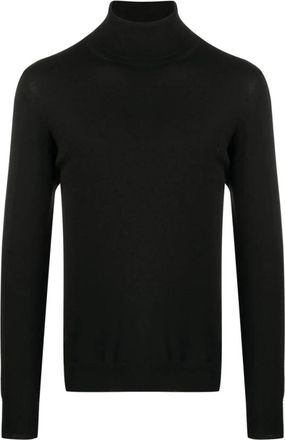 La Fileria Sweater Fileria - Heren - Coltruien - Zwart - L - Wol - Truien & Vesten