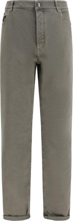 Brunello Cucinelli Green Mid Rise Jeans
