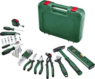 Bosch Home And Garden Juego De Herramientas De Mano Advanced, 52 Piezas, Para Aficionados Al Bricolaje, Larga Vida &Uacute;til, Materiales De Calidad, Caracter&iacute;sti