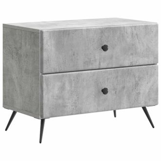 vidaXL Armario De Noche Con Caj&oacute;n Gris Hormig&oacute;n 62 X 34,5 X 47,5 Cm Vidaxl