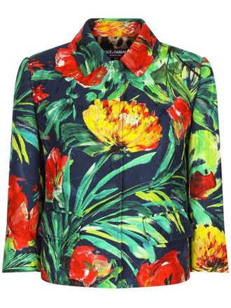 Dolce & Gabbana Cropped jack - Groen