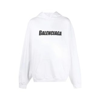 Balenciaga Hoodies & sweatvesten, Heren, Wit, L, Hoodie