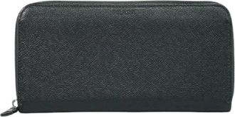 Prada Pre-owned Saffiano wallet - Dames - Vintage Accessoires - Zwart - ONE Size - Leer - Vintage