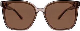 Otra Eyewear Betty Square Sunglasses in Trans Olive/Brown at Nordstrom Rack