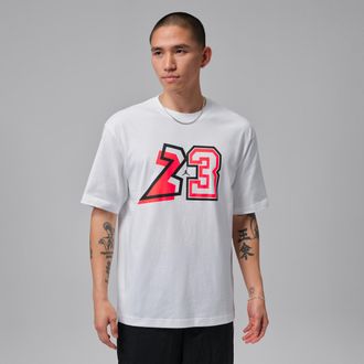 Nike Jordan Mens Jordan Graphic Shirt in White | IF3062-100