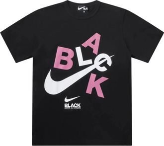 Comme Des Gar&ccedil;ons Camiseta de Algod&oacute;n con Logo Apilado - Sport - unisex - Negro - XL