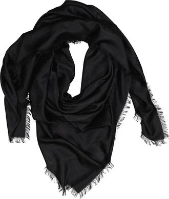 Saint Laurent Silky Scarves, male, Black, Size: ONE SIZE Grand Carr&eacute;