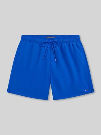 Tommy Hilfiger Regular Fit Badehose mit Logo Stitching in Royal, Gr&ouml;&szlig;e XXL