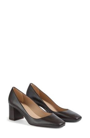 L.k. Bennett Sally Court Square Toe Pump in Chocolate at Nordstrom Rack, Size 42