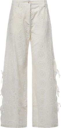 MC2 Saint Barth Wijde broek - Dames - Wijde Broeken - Beige - L - Broeken