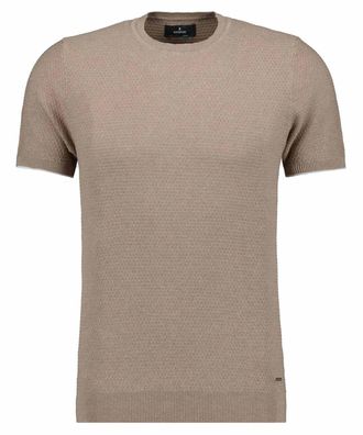 Ragman Rundhalspullover RAGMAN, Herren, Gr. 58, beige (beige, melange), 100% Baumwolle, ohne Ausschnitt, Pullover Rundhalspullover