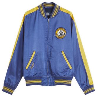 Polo Ralph Lauren Surf Theme Letterman Lined Bomber Jacket, Size Small