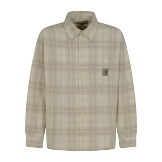 Carhartt Work in Progress Carhartt Wip, Casual Shirts, male, Beige, Size: XL L/S Wilber Shirt 03