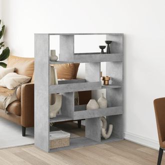 Berkfield Home Bookcase Concrete Grey 100x33x125.5 cm Engineered Wood