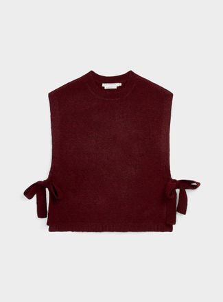 Contemporaine Womens Touch of wool tie-up sweater vest