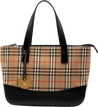 Burberry Pre-owned Classic Tote Bag - Dames - Vintage Shopper - Beige - ONE Size - Vintage