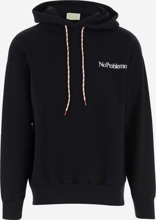Aries Black Logo Hoodie