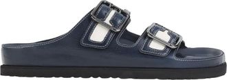 Birkenstock Arizona Bold Canvas 1774 - male - Birkenstock - Sliders - Blue - 9 UK - Shoes