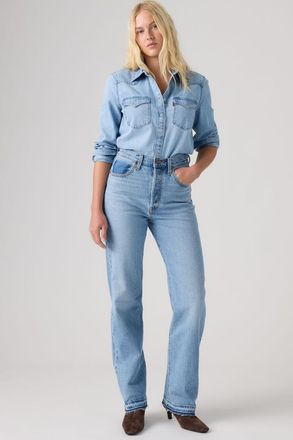 Levi's Vaqueros Ribcage Recrafted de largo completo - Mujer - 24X32 - Lavado medio / Just One Please