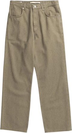 Norse Projects Korshavn Wide Jeans - Heren - Loose Fit Jeans - Groen - W30 - Katoen - Jeans