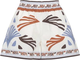 Herno Cotton Short - Dames - Bermuda - Wit - S - Katoen - Korte Broeken
