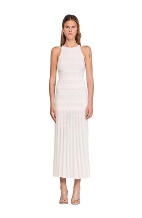 Sandro Maxi beaded dress in Ecru at Nordstrom, Size 42 Eu