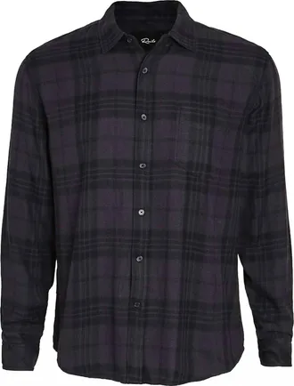 Rails Mens Lennox Shirt In Charcoal/black