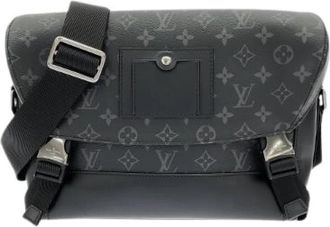 Louis Vuitton Pre-owned Messenger Voyage Monogram Eclipse Schoudertas - Dames - Vintage Schoudertas - Zwart - ONE Size - Vintage