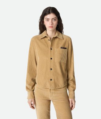 Bottega Veneta Camicia In Velluto Di Cotone A Coste - Bottega Veneta