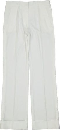 Blanca Vita White Polyester Casual Womens Pants