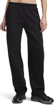 Under Armour Icon Fleece Barrel Pants in 008 Ultimate Black at Nordstrom, Size Xx-Large