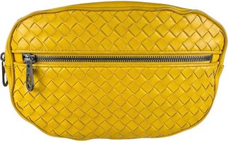 Bottega Veneta Yellow Leather Fanny Pack (Pre-Owned)