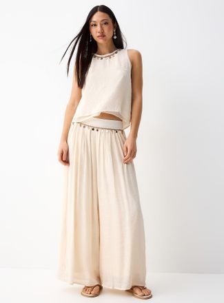 Twik Womens Cord and seashells lightweight pant