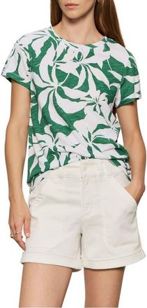Sanctuary The Perfect T-Shirt in Green Inked Impressions at Nordstrom, Size Xx-Small