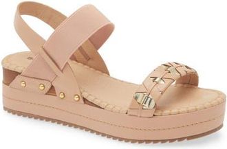 Bottero Noronha Slingback Platform Wedge Sandal in Brown Sugar at Nordstrom, Size 10