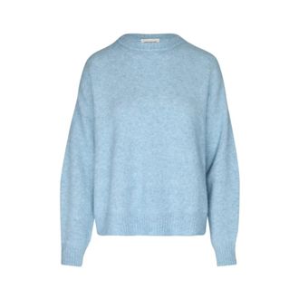 Max Mara Jersey de punto con cuello redondo - Knitwear - Mujer - Azul - M