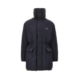 Emporio Armani Parka imbottita in misto cotone - - Jackets - Uomo - Blu - L
