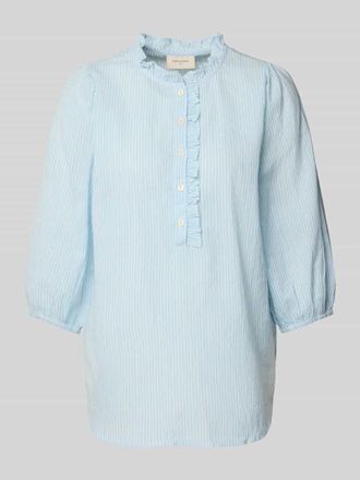 Freequent Regular Fit Bluse mit 3/4-Arm Modell Rolly in Hellblau, Gr&ouml;&szlig;e XS